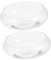 UKCOCO Lot De 2 Pots De Fleurs Ronds en Verre Transparent pour Plantes Succulentes Et Lotus