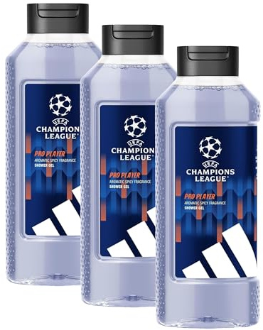 adidas UEFA Champions League PRO PLAYER Edition - Gel Douche 400 ml (Lot de 3)