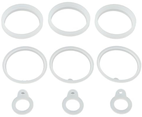Lawnoval Lot de 3 joints d'étanchéité en silicone compatibles avec les bouteilles d'eau ThermoFlask de 1,2 l, de qualité alimentaire, étanche pour couvercle à paille et couvercle à bouchon, couleur
