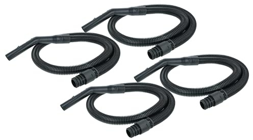 vhbw 4x Ersatz Schlauch kompatibel mit Kärcher T8/1 | T 11/1 Classic, T10/1, T7/1, T 7/1 Classic, T12/1 Staubsauger - 2,1 m