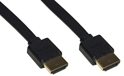 LINK LKCHDUS203 - Confezione 3 Cavi Piatto HDMI® Ultra Slim 4K 1,8m – Mini Connettori Salvaspazio – Compatibile PC, Notebook, HDTV