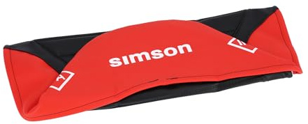 SIMSON Sitzbezug strukturiert, schwarz/rot für Endurositzbank mit SIMSON-Schriftzug - Simson S50, S51, S70 Enduro