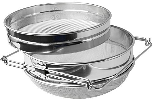 Passoire à miel double en acier inoxydable pour apiculture