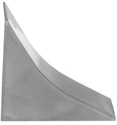 HOLZBRINK Terminale in PVC coordinate per alzatine piano di lavoro colore granito scuro 23x23 mm