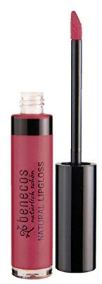 benecos - natural beauty Natural Cosmetics - Brillant à Lèvres - Huiles Végétales et Vitamine E - sans Talc - Fleur Rose
