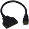 Master Cables - Câble répartiteur HDMI 1080p mâle vers double femelle - 1 à 2 voies - Câble adaptateur pour HDTV