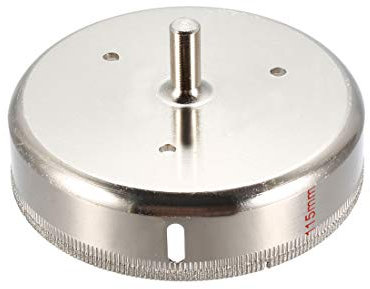 Sourcingmap 115mm Diamond Coated Glass Hole Saw Drill Bits for Ceramic Tile Marble Rock Porcelain Bottles Pots Brick