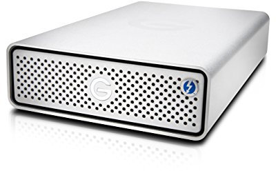 G-Technology Disque Dur Externe de Bureau G-Drive 10 to avec Thunderbolt 3 et USB-C, Argent – 0G05378-1