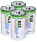Fuji Enviromax 1.5V LR20 Super Alkaline Type D Batteries - No Harmful PVC & Heavy Metals Used, Long Lasting, Powerful, Size D Batteries (Pack of 4)