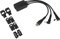 Targus 3-Way DC Charging Hydra Cable Connector, 3-Pin, Multi-device, Self-locking collars, Portable, Black (ACC1009EUX)