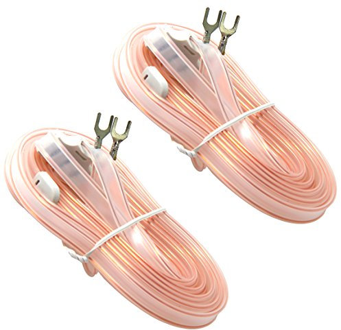 Ancable 2-Pack 300 Ohm FM Antenna T Shape Dipole Radio Ant with Spade Terminal for Yamaha Sharp JVC Denon Marantz Vintage Stereo Tuner Receiver