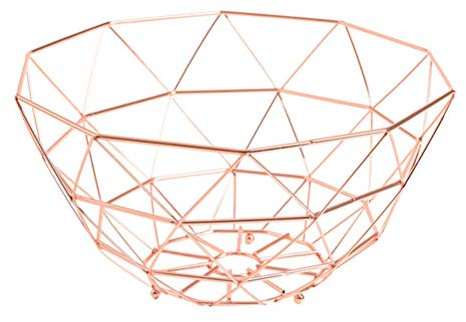 Korb Metall Kupfer Obst-Schale Deko-Korb Tisch-Dekoration | Accessoire Drahtkorb Draht-Schale