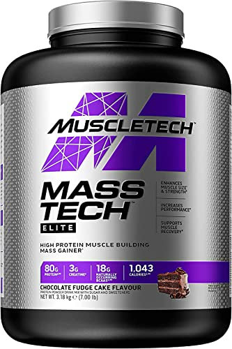 Muscletech Prestazioni Serie Mass Tech Polvere, Chocolate - 3200 g