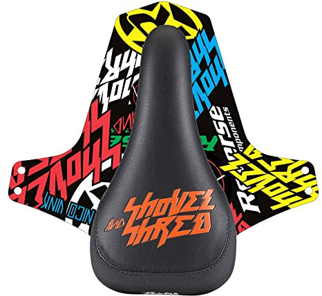 Reverse Nico Vink Shovel & Shred MTB FR Downhill Fahrrad Sattel schwarz/orange