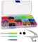 Trimming Shop KAM Druckknopf-Zange T3 Kunststoff Druckknöpfe Starterset ohne Nähen Werkzeug Knöpfe für Kinder Kleidung Stoff Windeln Lätzchen 150 Stück (15, Multi, T3 (Size 16)…
