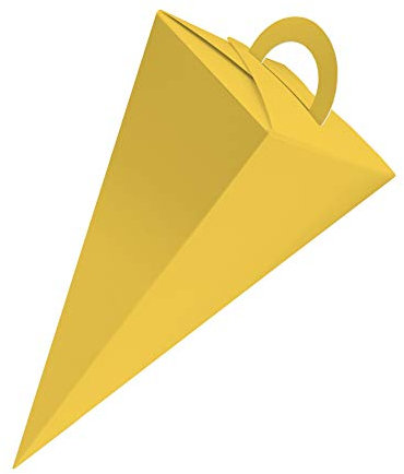 itenga Geschenktüte Schultüte mit Griff Karton 14 cm Gelb Geschenkverpackung Gastgeschenk Tischdeko Einschulung Schulbeginn
