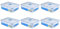 EKM Living Lock & Lock 6er Set HPL834 Multifunktionsbox mit Ablaufgitter 3900ml, 295 x 230 x 84 mm, Frischhaltebox, Vorratsdose + Gratis 4er Set Edelstahl Trinkhalme - Vorteilsset