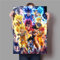 Oszagh Affiche Mural Art Poster Peinture, Dragon Ball Super Saiyan Goku Hd 50 X 70 Cm, Decoration Murale Salon Moderne - Image sur Toile -Sans cadre -AKT-6729