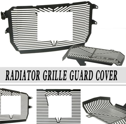 MZ-STORE MT-10 MT 10 Moto Acier Inoxydable Couvercle de Grille de Radiateur & Garde de Kit D'huile pour MT-10 MT 10 MT10 2016 2017 2018 2019 2020 2021 2022 2023