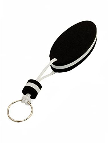 Porte-clés flottant en mousse EVA et anneau en acier inoxydable au design bicolore amusant de différentes couleurs.