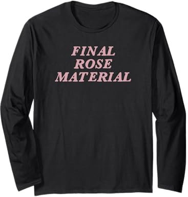 Final Rose Material Langarmshirt