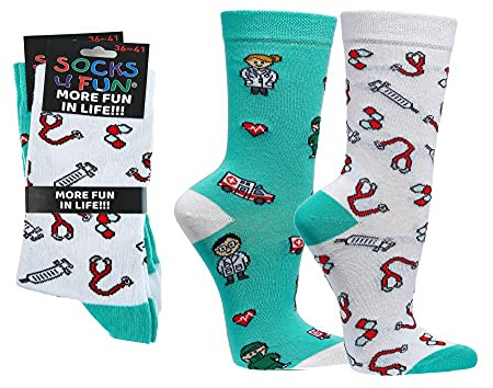 krautwear Herren Damen 2 Paar Lustige Bunte Gemusterte Fun Sneaker Socken Witzige Strümpfe Baumwolle