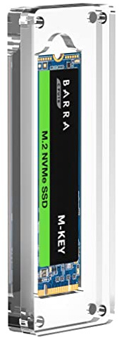 AODUKE M.2 SSD Case-Enclosure for 2230/2242/2260/2280MM SSDs, Protection Box with Transparent, Magnetic Closure - NGFF/NVME/PCIE Display Case Manager - 01M2