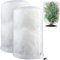 HIQE-FL Winterschutz Für Pflanzen,200x240 cm Winter Pflanzenschutzsack,Winterschutz für Kübelpflanzen Frostschutz,Atmungsaktiv Wiederverwendbar Pflanzenschutzhaube mit Zugband für Balkonpflanzen 2PCS