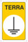 DISPERSEUR DE TERRE | Panneau d'urgence et sécurité en aluminium métal dibond 3 mm d'épaisseur (20 x 30 cm) (panneau dissipateur terrestre 15 x 20)