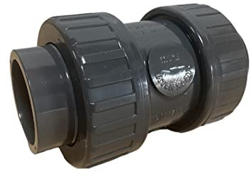 PVC Rückschlagventil DN 50 mm | Klebemuffe x Klebemuffe