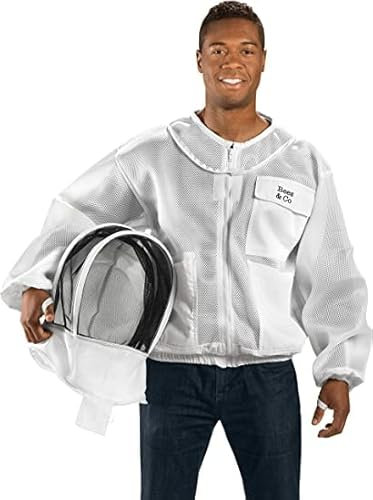Bees & Co K84 Ultraleichte Imkerjacke mit Fechtschleier