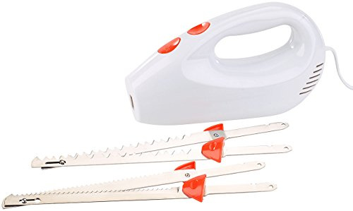 Rosenstein & Söhne Profi Elektromesser: Elektromesser mit 2 Edelstahl-Doppelklingen (Versandrückläufer) (für Brot, für gefrorenes, Küche)