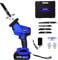 Brushless Cordless Reciprocating Saw with 1.5Ah Rechargeable Li-ion Batteries, Fast Charger, 4 Saw Blades, 0-1900RPM Variable Speed Electric Saw, for Metal/Wood/PVC Pipe/Tree Pruning