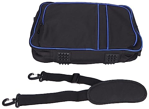 per PS5 Custodia da Trasporto, Custodia Protettiva Rigida per Console Custodia da Viaggio, Grande Capacità Ergonomica per PS5 Console di Gioco/controller/auricolare/scheda di Gioco (Blu nero)