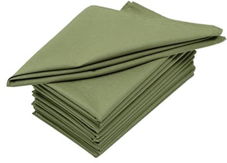 Cloth Napkins Set of 12 (18x18 Inches or 46x46 CM) 100% Cotton Everyday Use Premium Quality Cloth Napkins Ultra Soft Perfect Dinner Napkins/Table Napkins - Sage Green - The Home Talk