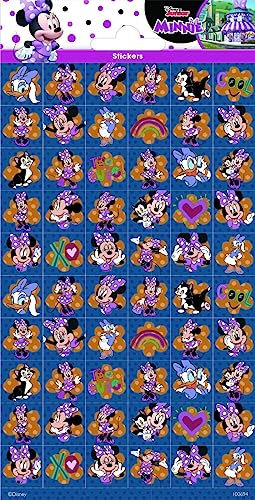 Sticker für Kinder als Mitgebsel Geschenk Spiel | Frozen Paw Patrol Minions Dinos Cars Peppa | Aufkleber Kindersticker Kindergeburtstag Geburtstag, Formatvorlagen Name: Minnie Mouse, 60 Sticker