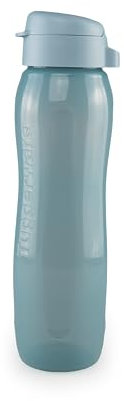 Tupperware EcoEasy II Trinkflasche 750 ml Türkis (inkl. Ausstecher Gelb)