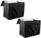 DAKFOOK 2 Pack Food Delivery Bag, 30L Cool Bags with Zip, Insulated Grocery Shopping Bags, Thermal Cooler Bag Box for Shopping, Camping, Picnic