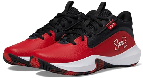 Under Armour Unisex Grade School Lockdown 7, (600) Red/Black/White, 4.5, US