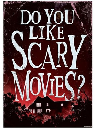 Grindstore Do You Like Scary Movies? Poster (44 x 32 cm) (Schwarz/Weiß/Rot)