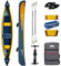 Campsup Aqua Marina kajak aufblasbar | Inflatable 3 Personen Kayak Tomahawk AIR-C 2024 + 2 x KP-1 | 478x88 cm | Technologie: Drop Stitch