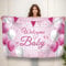 Koliphy Welcome Baby Girl Deko, Welcome Baby Banner Willkommen Baby Banner für Babyparty, Zuhause Empfang, Baby Shower, Kindergeburtstag Dekoration Mädchen(Rosa)