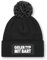 Geiler Typ mit Bart – Beanie mit Bommel | Strickmütze | Wollmütze | Beanie mit Druck | lustige Sprüche | Apres-Ski | Winter | Schwarz