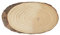 Ideen mit Herz | Deko-Baumscheibe oval | mit Rinde | 24 bis 25 cm lang, 12 bis 14 cm breit | 2 cm dick | Holzscheibe | Holzplatte | Deko-Tablett | unbesäumt