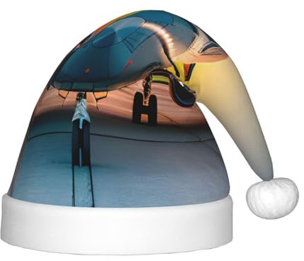 Unterwasserlandschaft Druck Weihnachten Party Cap Santa Beanie Mütze Xmas Stirnband für Outdoor Xmas Hat Stirnbänder