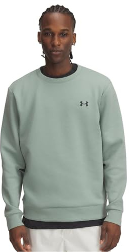 Under Armour Mens Ua Unstoppable Fleece Crew EU Sweatshirt Green/Black L