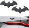 UEIOAVL Auto-Aufkleber, 2 Stück selbstklebende Autoaufkleber Batmobil Logo Autoaufkleber Metall Autoaufkleber für Auto oder Motorrad (Schwarz)