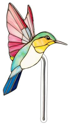 Outdoor Deko Vogel-Blumentopf aus Acryl, Frische & Einzigartige Garten-Atmosphäre schaffen (E)