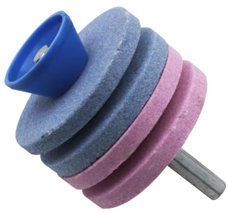 Jcasbdn Garden Tool Sharpener, Four Layers Lawnmower Blade Sharpener, Grinding Wheel Weeding Tool for Knife Sharpening, Metal Grinding & Polishing