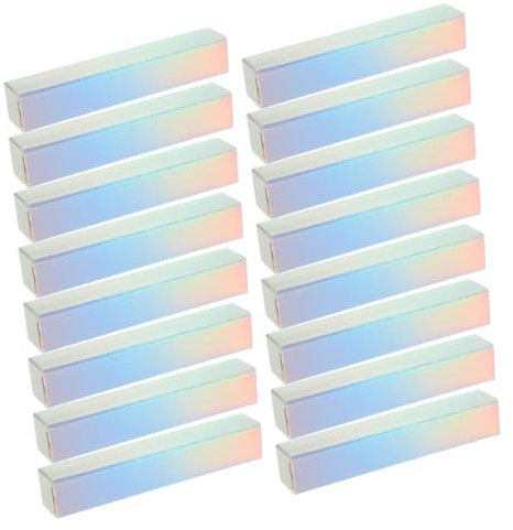 ERINGOGO 20 Stück Lippenstift Verpackungsboxen Diy Lippenpflege Aufbewahrung Rechteckige Papierbox für Lipgloss Röhrchen Elegante Kosmetikbehälter für Unterwegs